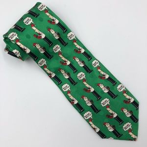 Dilbert Softwear Men’s Tie Novelty Green Motif